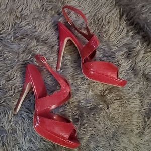 Size 10 4in dressy Red sandal